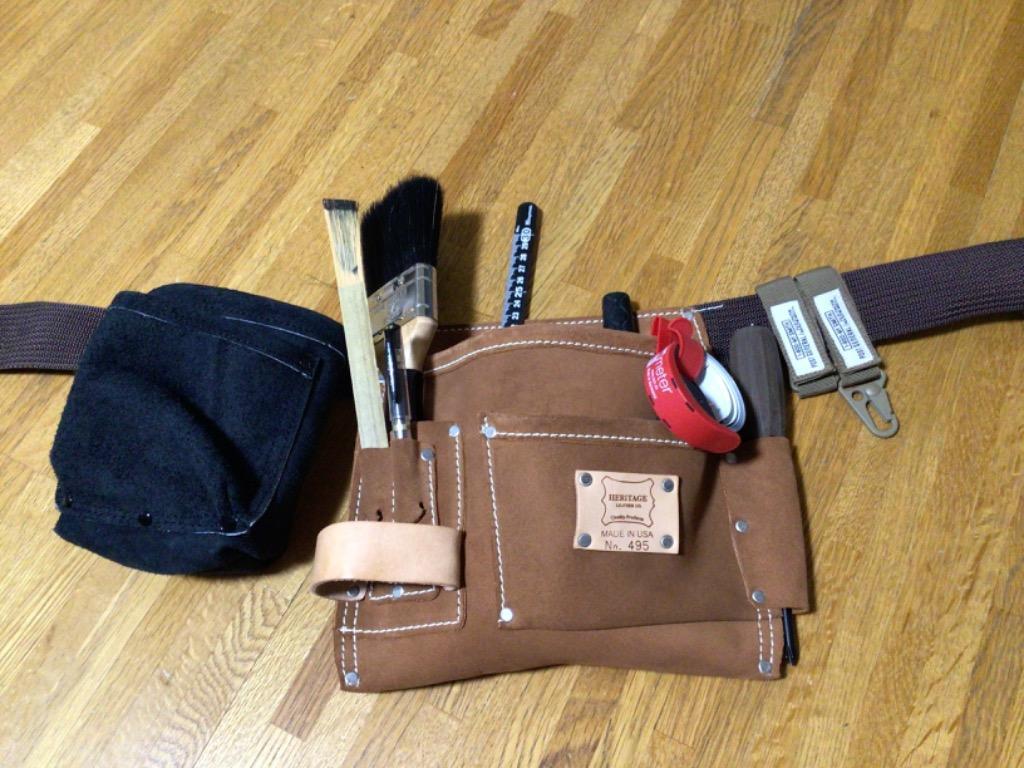 ヘリテージレザー 5-Pkt Nail And Tool Pouch 腰袋 HL495 : サンワ