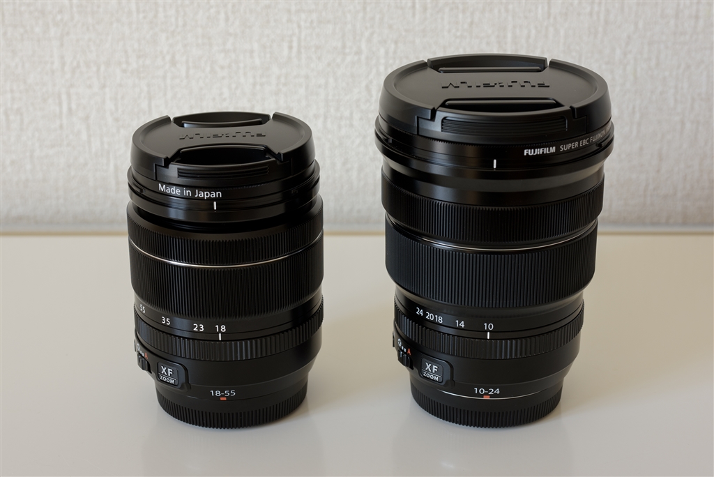 価格.com - 『XF18-55mm F2.8 4Rとのサイズ比較』富士フイルム