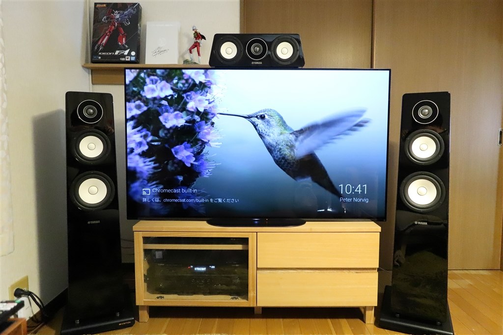 コスパ良好の素晴らしいCスピーカー。TV上に設置してみました