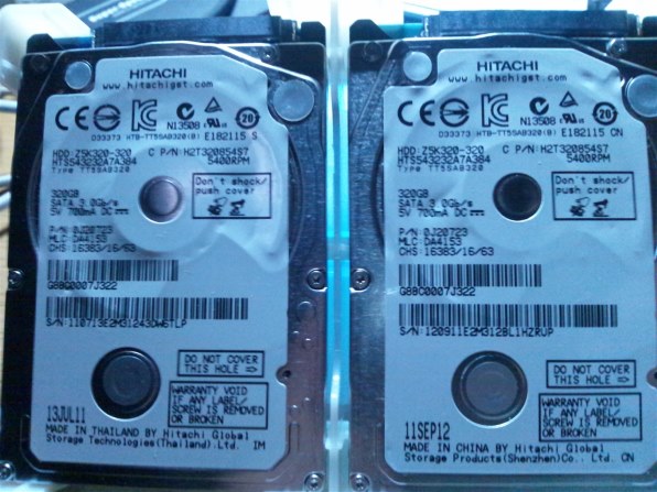 HGST 320GB SATA HDD中古品 20台まとめてみました。 HGST 320GB SATA