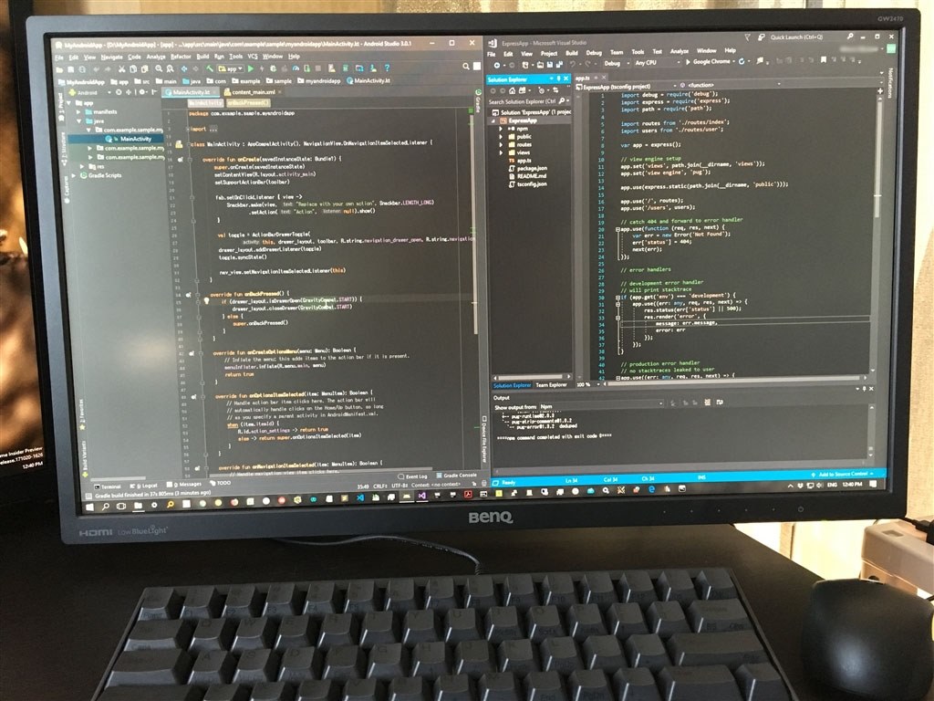 プログラミング用サブディスプレイとしてもOK』 BenQ GW2470HL [23.8