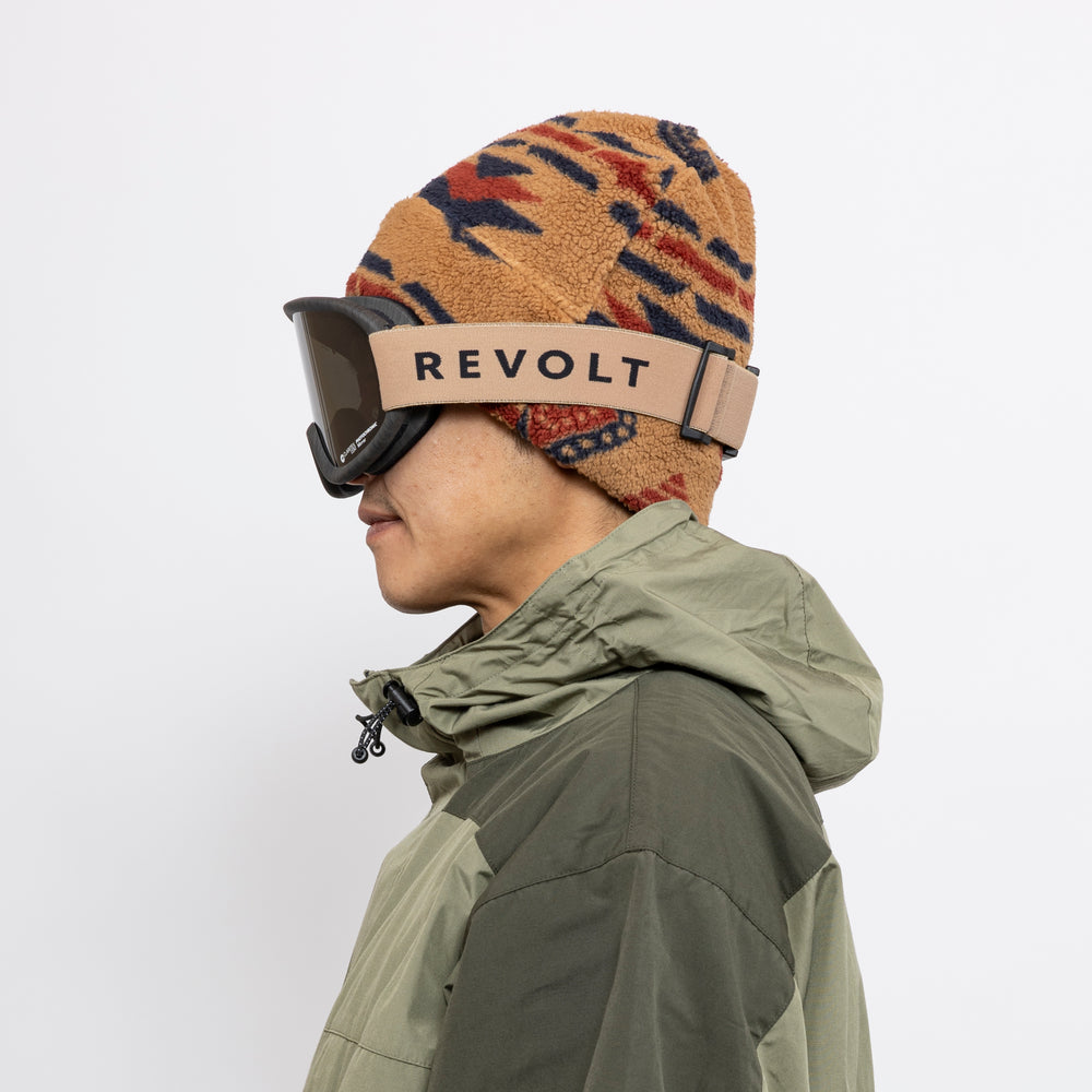 スノーボードゴーグル | SUPER LIGHT FRAME Mat Black Wood – REVOLT