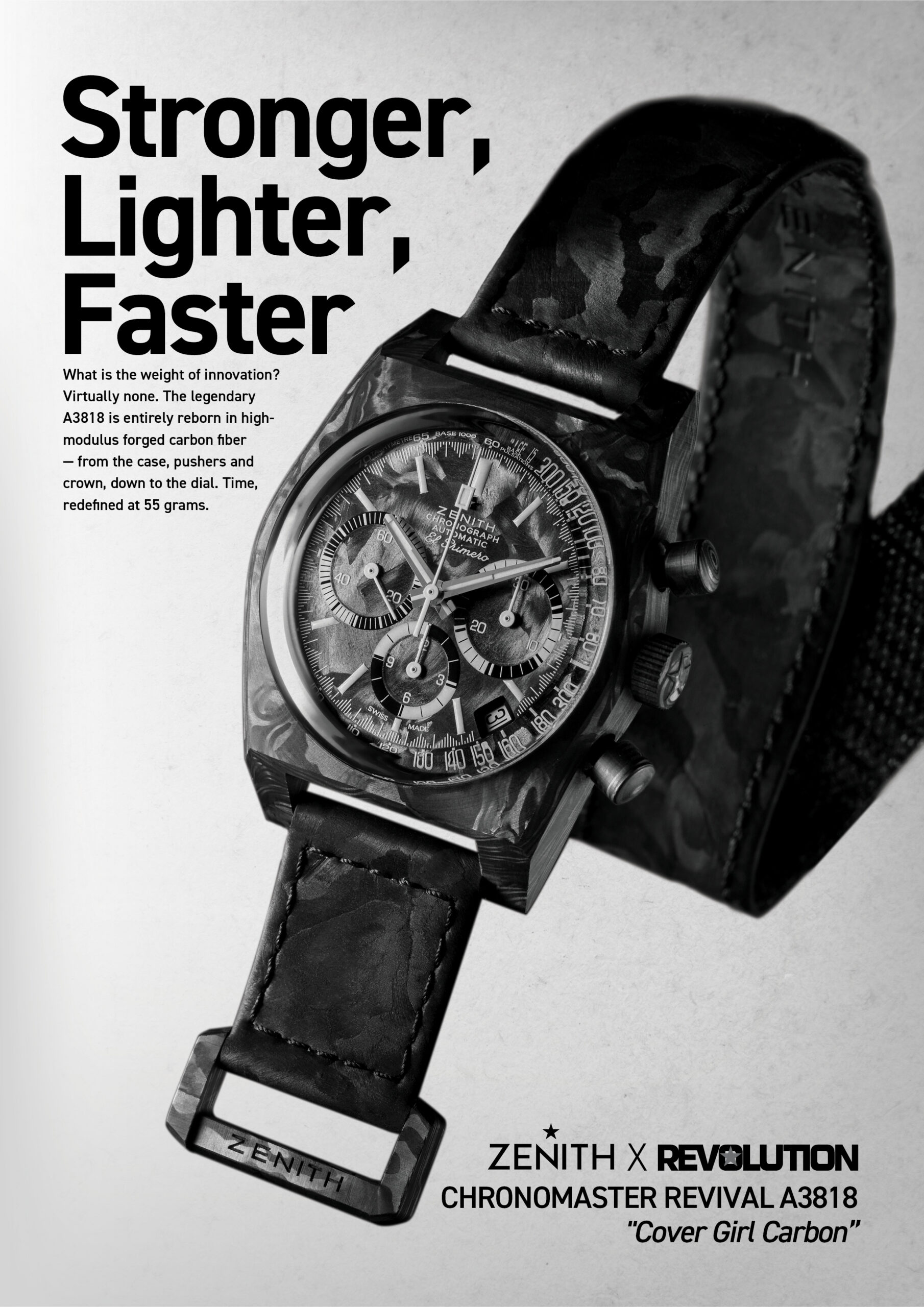 Introducing: Zenith x Revolution 'Cover Girl Carbon' - Revolution