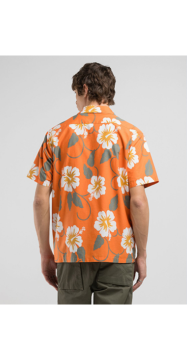 コットンポプリン ハイビスカスアロハシャツ（セットアップモデル