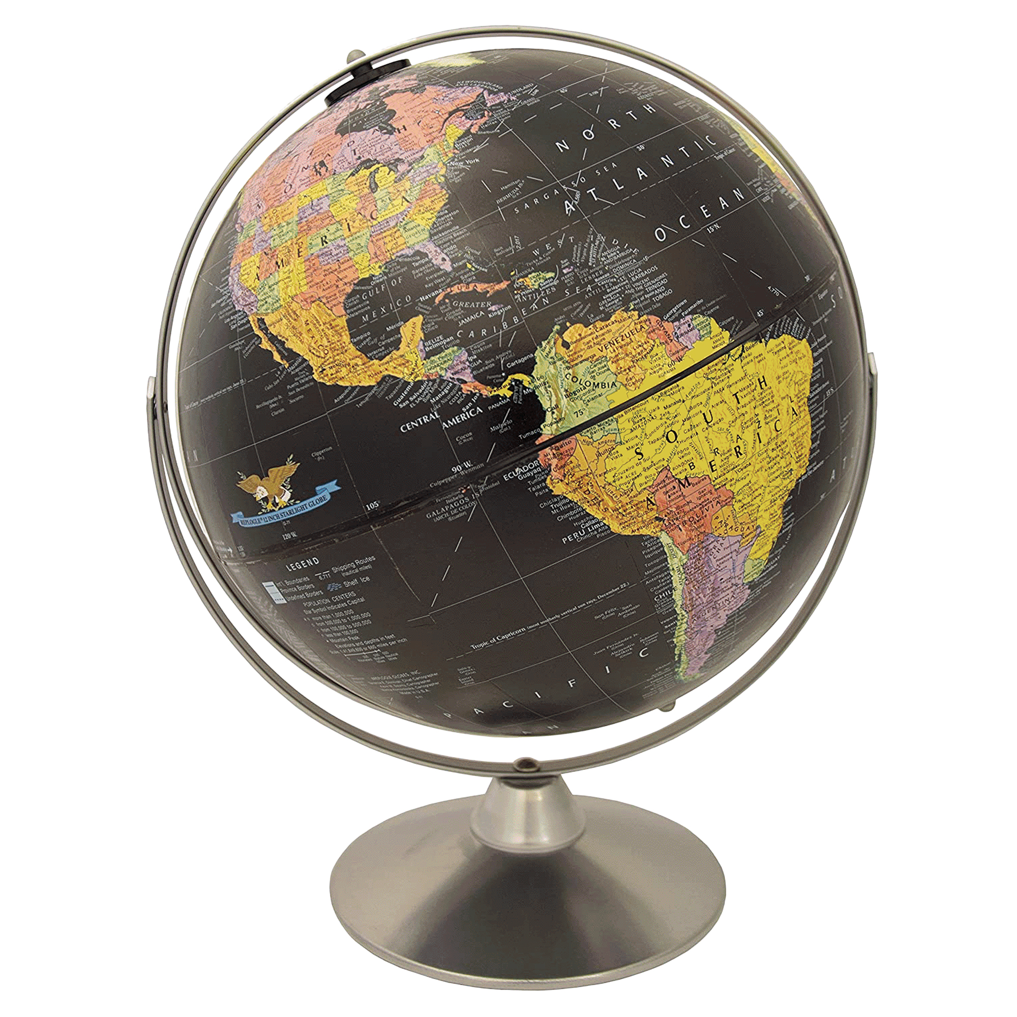 Starlight 12″ Black Desk – Replogle Globes Starlight 12″ Black