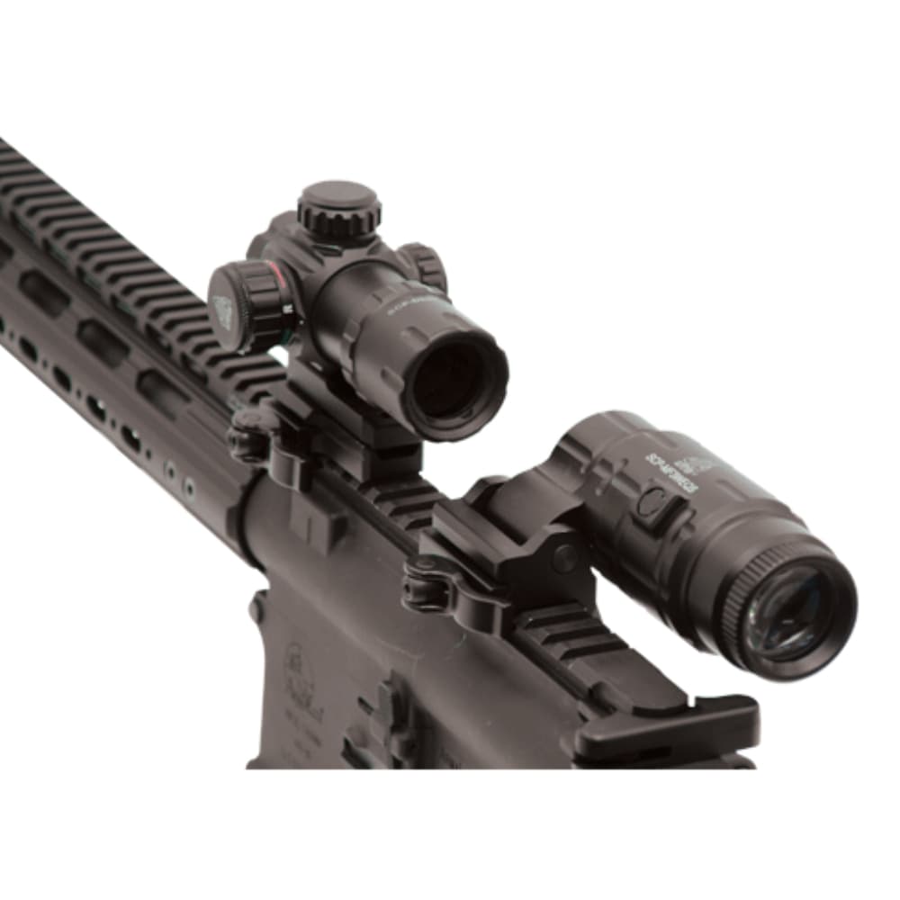 LEAPERS UTG マグニファイアー 3倍固定 フリップアップマウント SCP