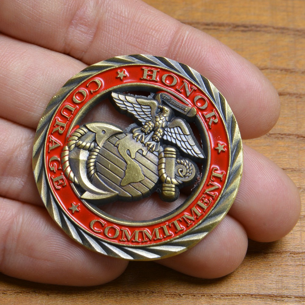 チャレンジコイン 紋章 アメリカ海兵隊 記念メダル | ミリタリー