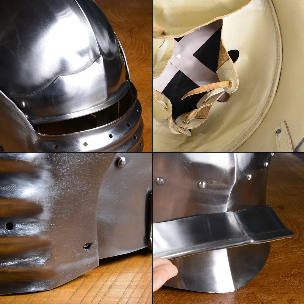西洋甲冑 中世ヨーロッパ サレット兜 ナイトヘルメット | ミリタリー