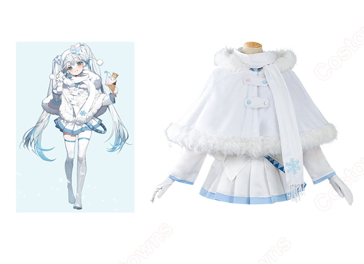 雪ミク 三越コラボ SNOW MIKU 2024×MITSUKOSHI コスプレ衣装 - Costowns