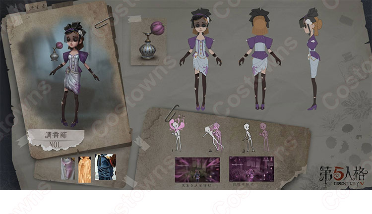 サバイバー 調香師 ウィラ・ナイエル コスプレ衣装 アイデンティティ5