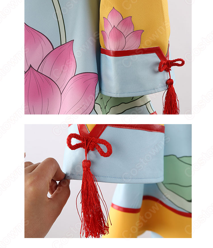 木之本桜（きのもとさくら） バトルコスチューム 蓮の花柄中華風