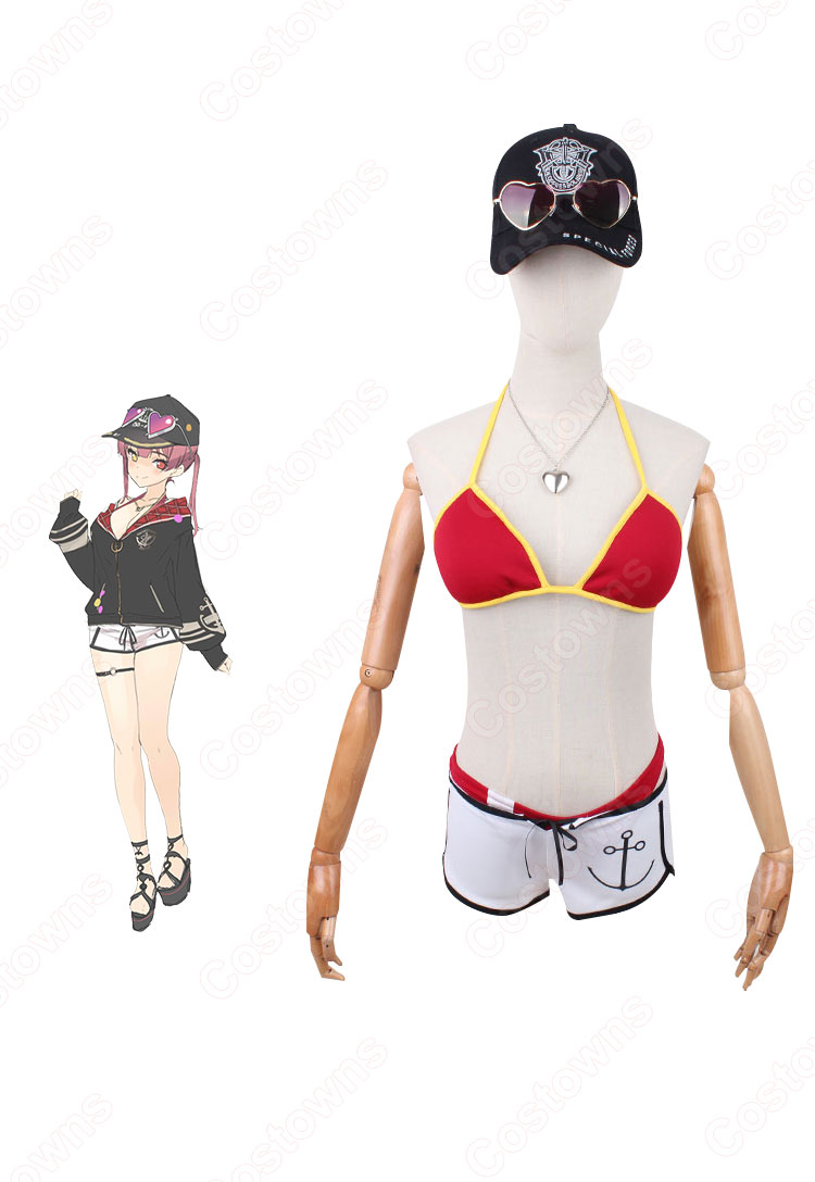 VTuber 宝鐘マリン（ほうしょうマリン ） 水着衣装 コスプレ衣装