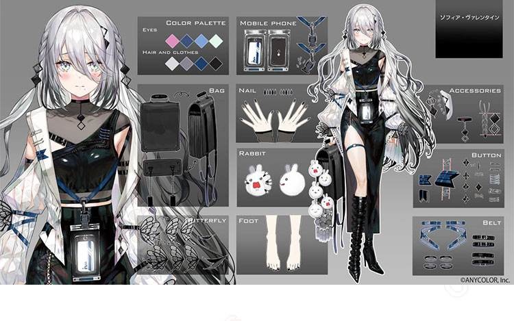 VTuber にじさんじ ソフィア・ヴァレンタイン コスプレ衣装 - Costowns