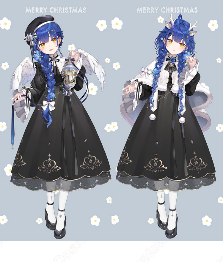 VTuber にじさんじ 天宮こころ クリスマス新衣装 コスプレ衣装 - Costowns