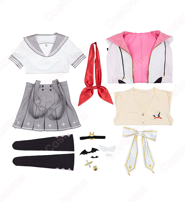 VTuber にじさんじ 夜見れな コスプレ衣装 制服 - Costowns