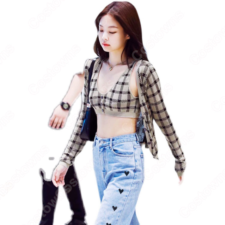 BLACKPINK（ブラックピンク） ジェニー（JENNIE） 同型 ジーンズ