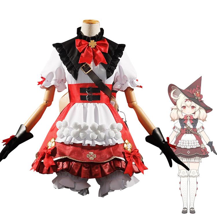 原神 クレー コスプレ衣装 新コスチューム 星燭に揺れる爛花 - Costowns