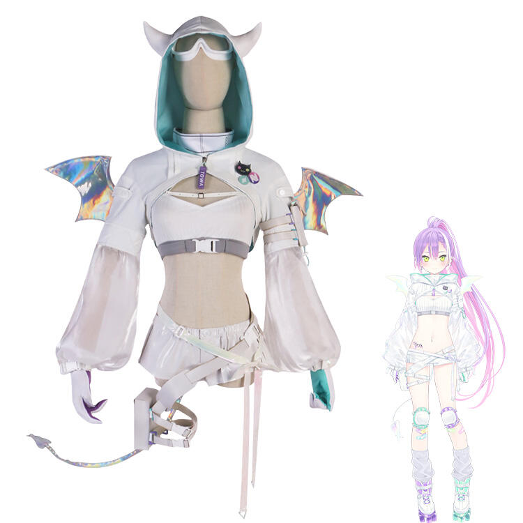 hololive ホロライブ 常闇トワ 白衣装 コスプレ衣装 - Costowns