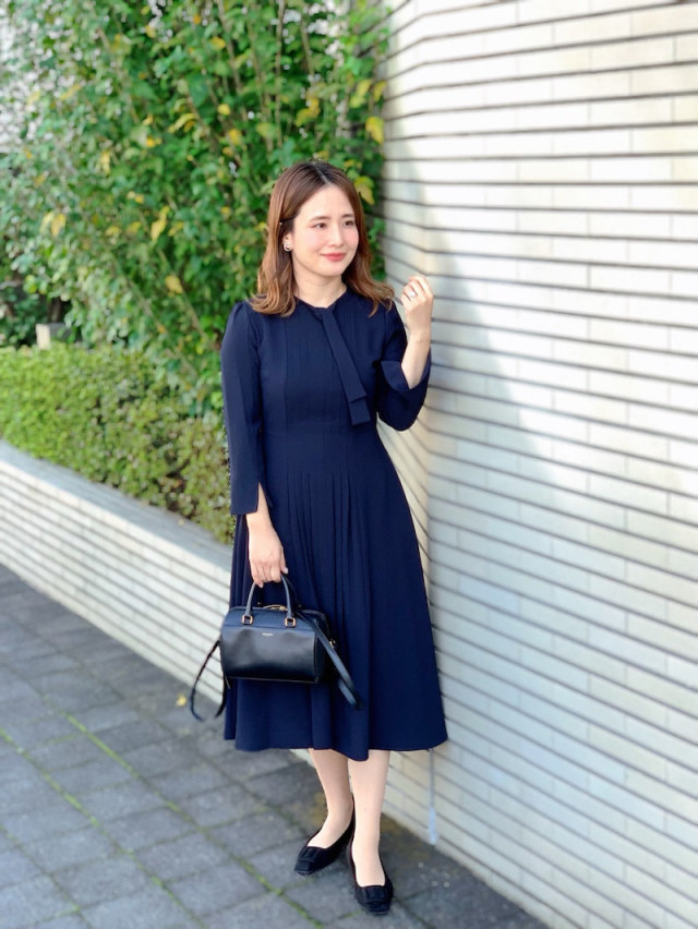 セルフォード ネイビーワンピース 38 size 濃紺