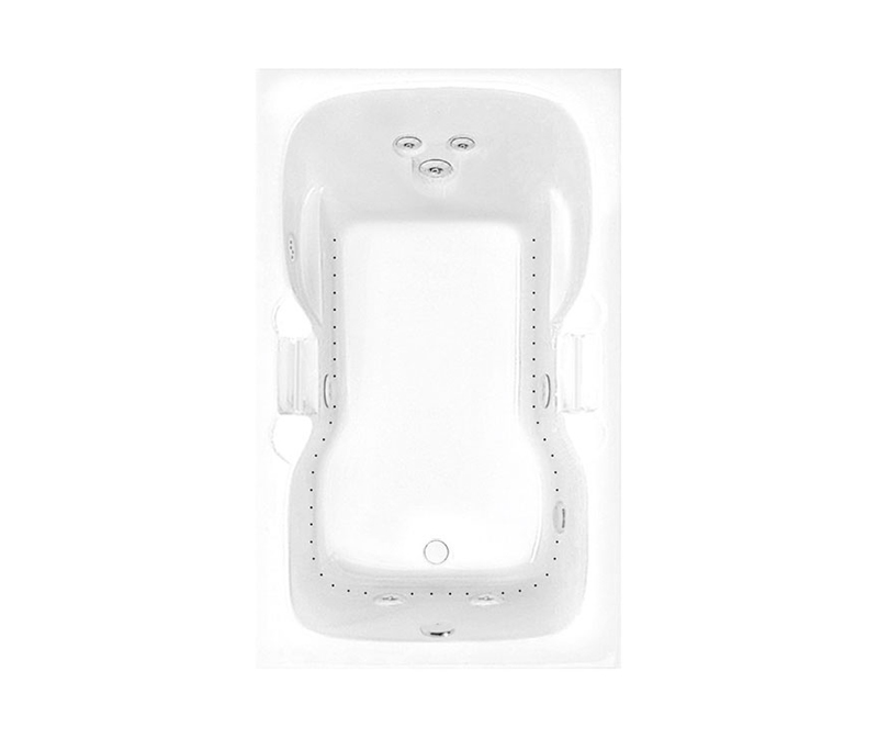 Laguna 60 x 32 Acrylic Drop-in Universal Drain Whirlpool Bathtub