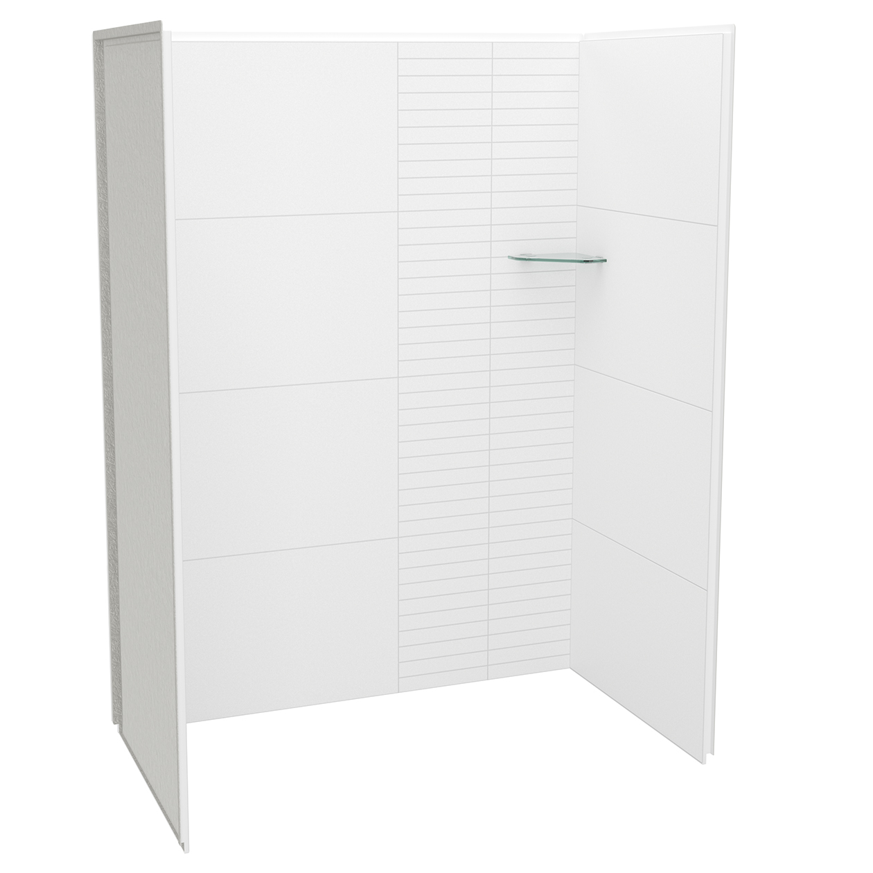 Utile 6036 Composite Direct-to-Stud Three-Piece Alcove Shower Wall