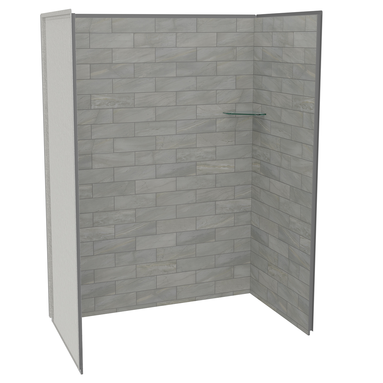 Utile 6036 Composite Direct-to-Stud Three-Piece Alcove Shower Wall