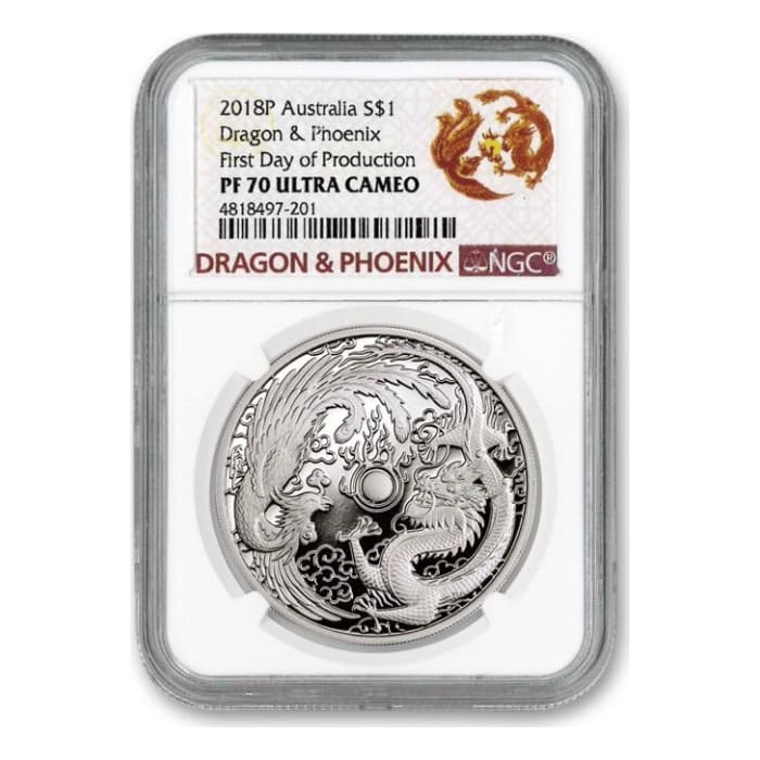 NGC PF70 Dragon and Phoenix 龍＆フェニックス NGC PF70 Dragon and