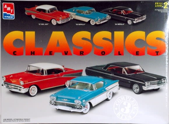 amt 1/25 classic chevrolet 3台セット AMT Corvettes 3 Kits 1/25