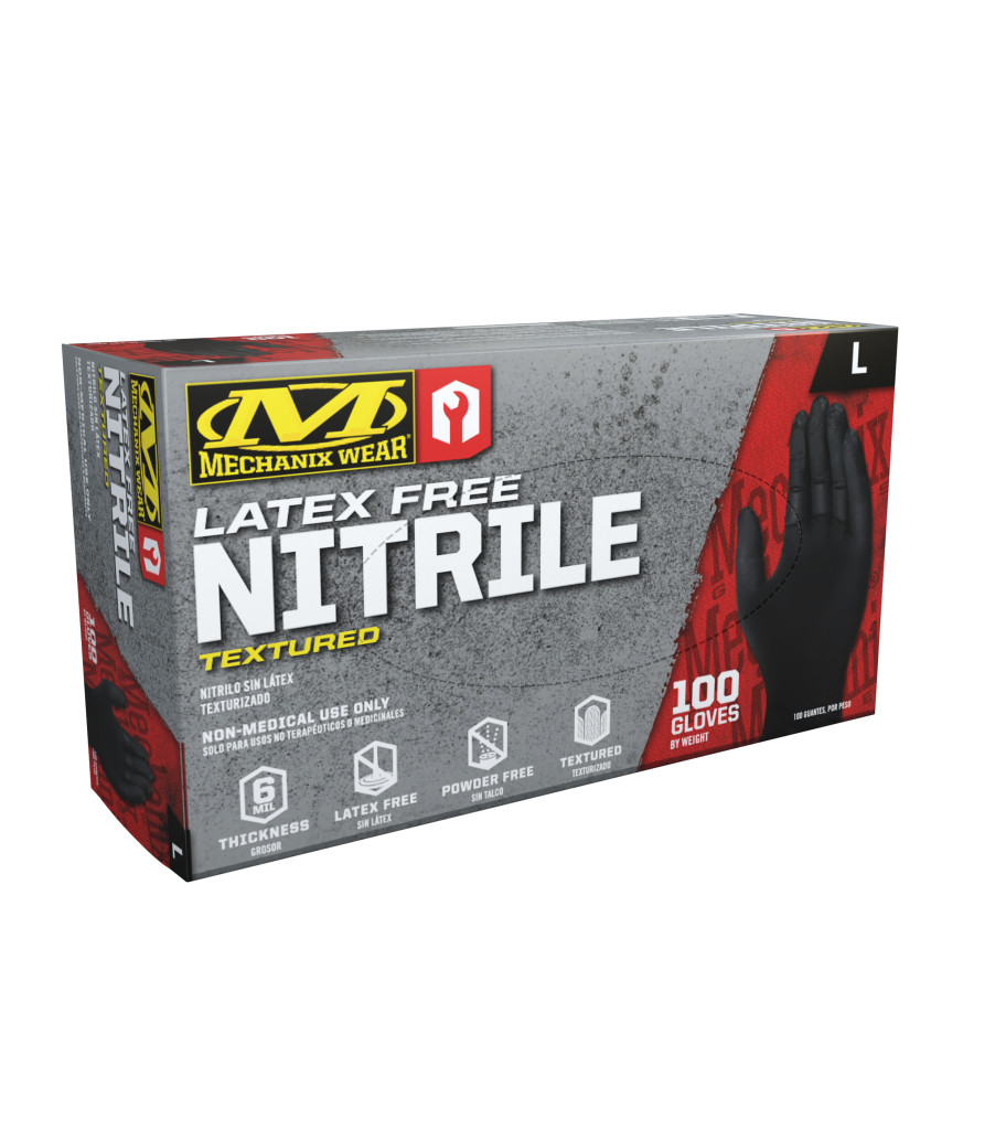 6 Mil Heavy Duty Black Nitrile Gloves (Pack of 100) | Mechanix US