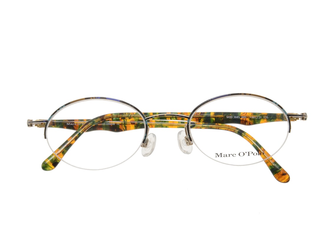 マルコポーロ MP3685-845-48 [メタル/ハーフリム/オーバル] ｜メガネの