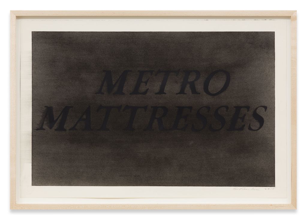 Ed Ruscha - Metro Mattresses - Berlin – Sprüth Magers