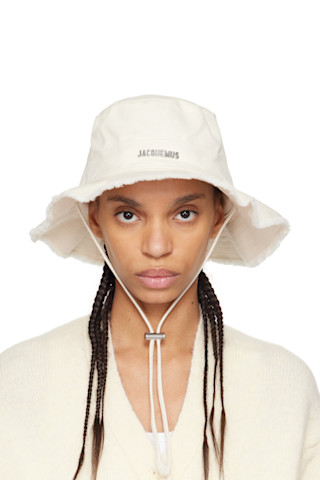 JACQUEMUS: Off-White Les Classiques 'The Artichaut' Bucket Hat