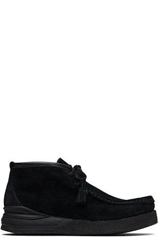 visvim: Black Beuys Trekker-Folk Boots | SSENSE