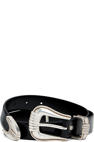 Black Metal Belt by Toga Pulla on Sale