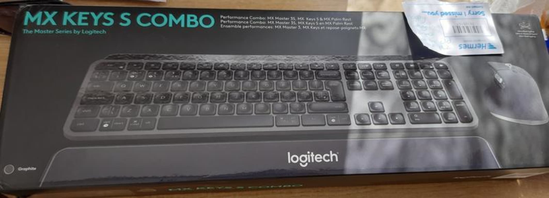 Logitech MX Keys S Combo Keyboard & Mouse, Graphite
