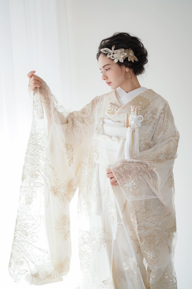 Marure】レースでできた特別な打掛をご紹介！ | スタジオAN 福岡 | 前