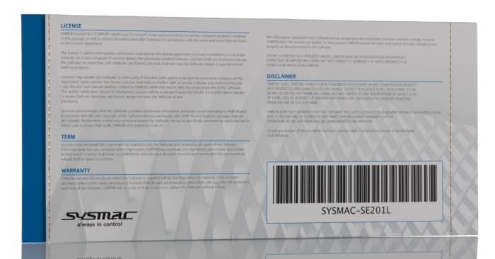 SYSMAC-SE201L Omron | Omron Sysmac Studio Full Edition Programming