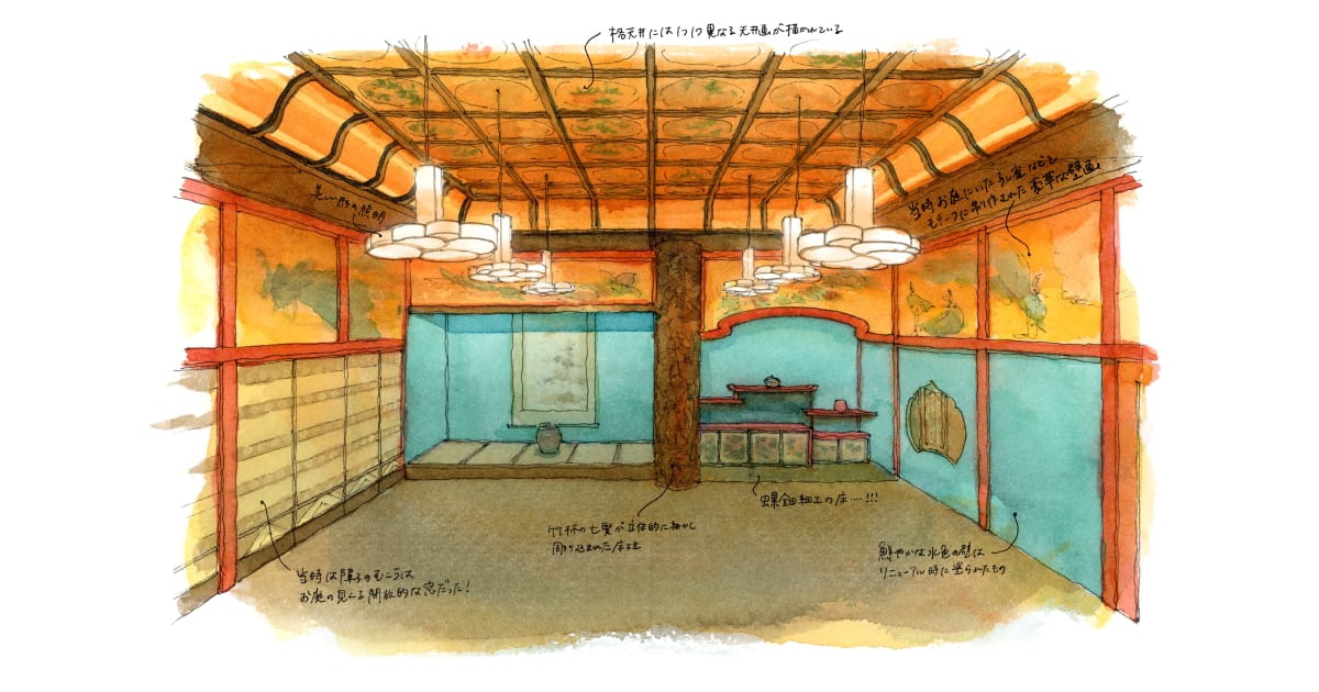遠藤慧の実測スケッチで嗜む名作建築【第13回】ホテル雅叙園東京