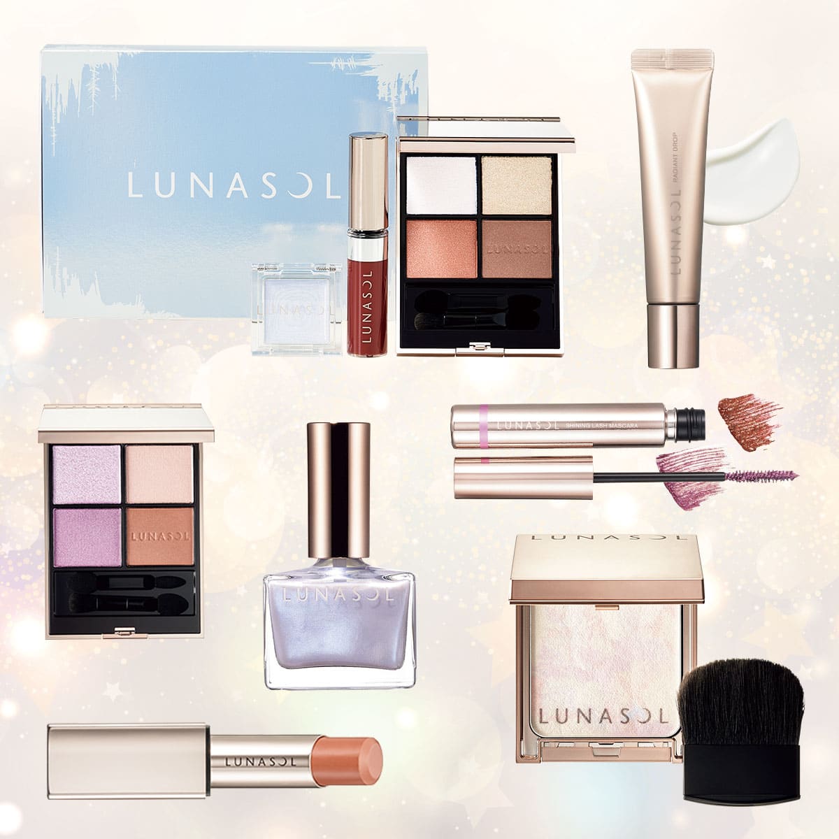 Natsu】ルナソルパーティコフレおまとめ ルナソル・クリスマスコフレ