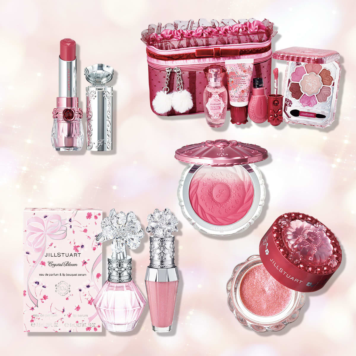 ジルスチュアート・クリスマスコフレ】ベリーパフェをイメージした可愛