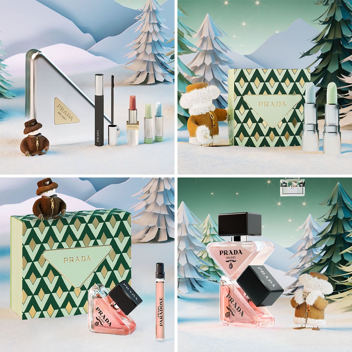 プラダ ビューティ・クリスマスコフレ2025】「切り絵で彩られた魔法の