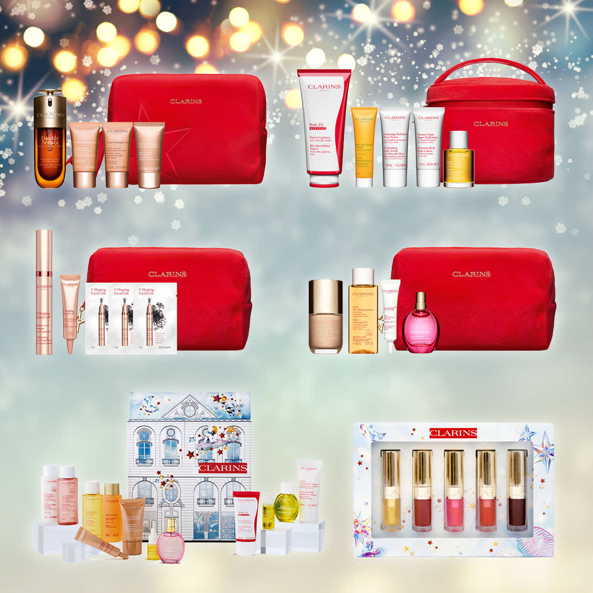 クラランスのクリスマスコフレ2024】名品スキンケアキットやアドベント