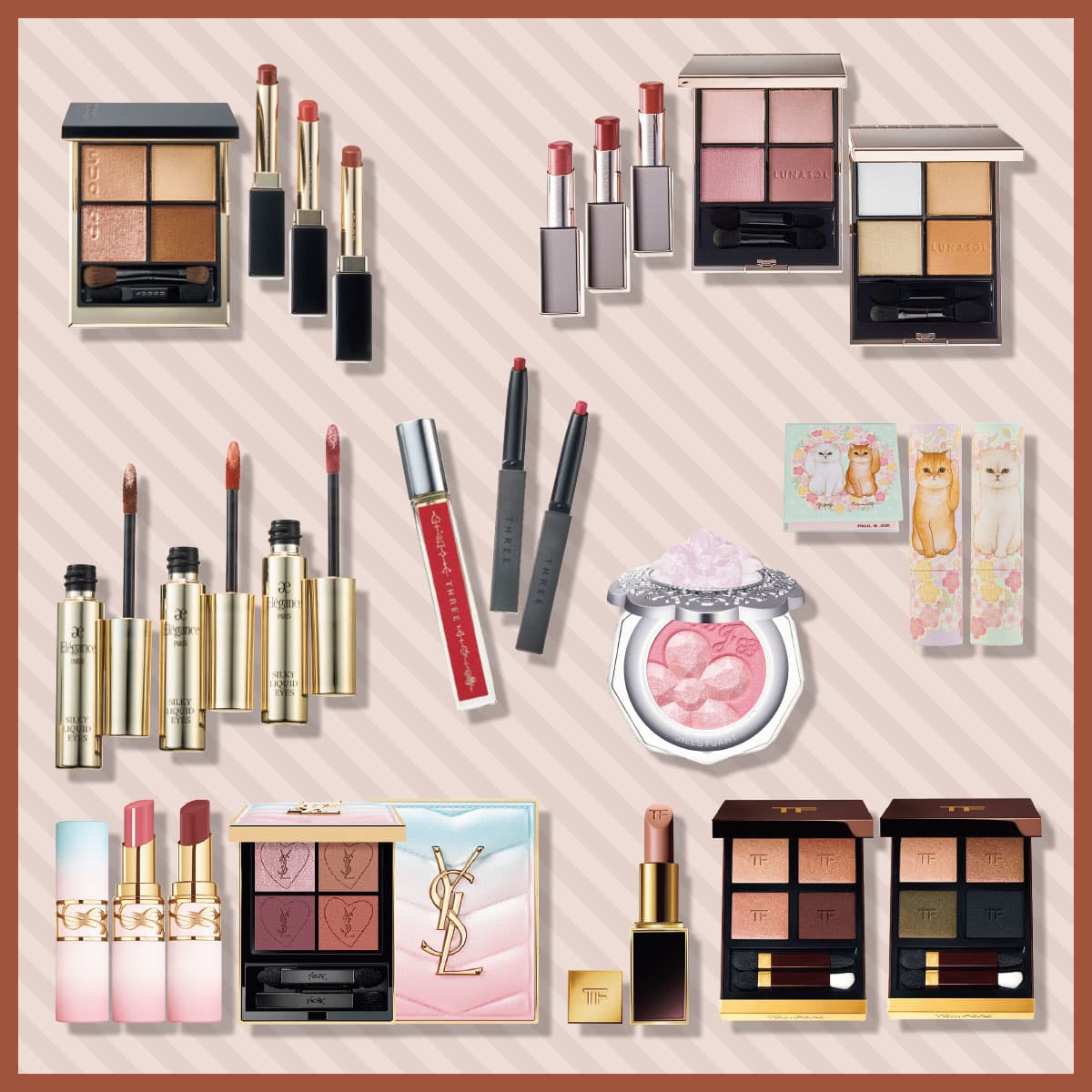 2025新作コスメ】春限定アイパレも登場！人気デパコス12選【YSL・SUQQU