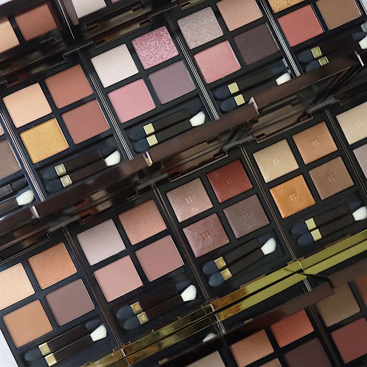 トム フォード ビューティの「アイ カラー クォード」全色スウォッチ