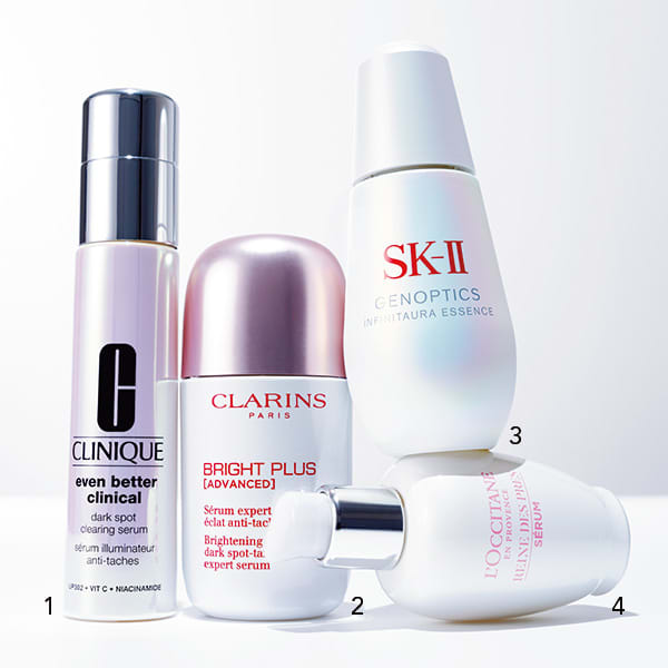 ブライトニングセラム、ブライトニングデイクリーム、TKローション
