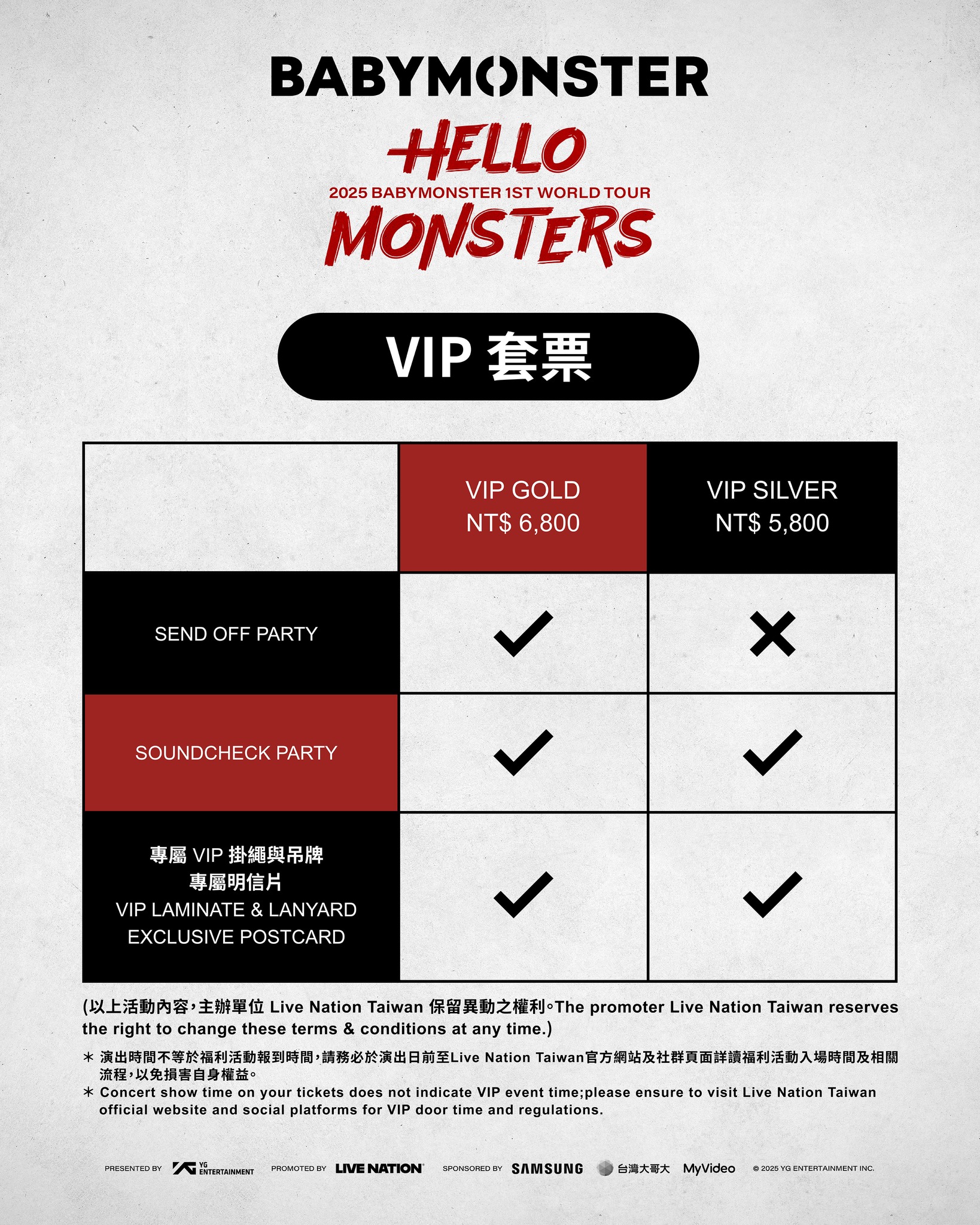 BABYMONSTER台北演唱會2025（加開一場）｜1st WORLD TOUR IN TAIPEI