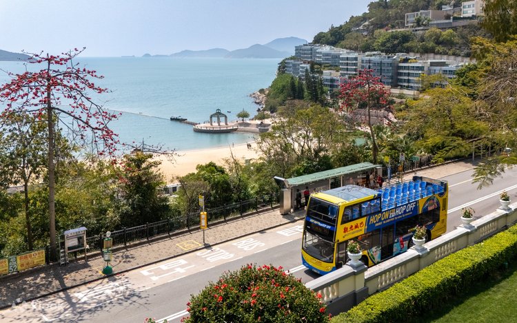 オープントップの2階建てシティバスで香港を観光 - シティバス香港