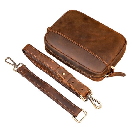 Whatna 革 セカンド バッグ メンズ 3way クラッチ ショルダーバッグ