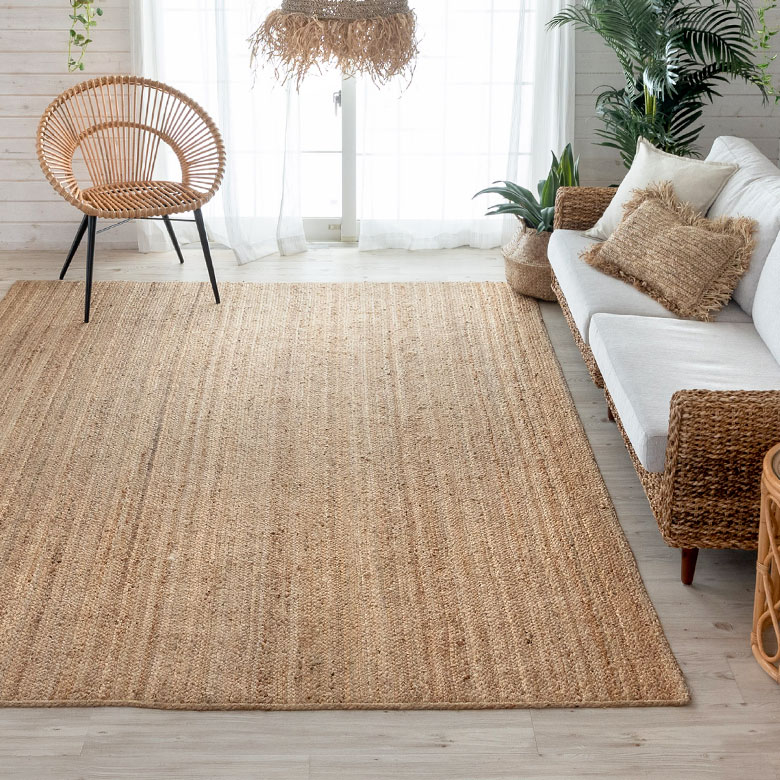 ラグ スクエア 長方形 ジュートラグ 約 W 200cm D 250cm D 2cm