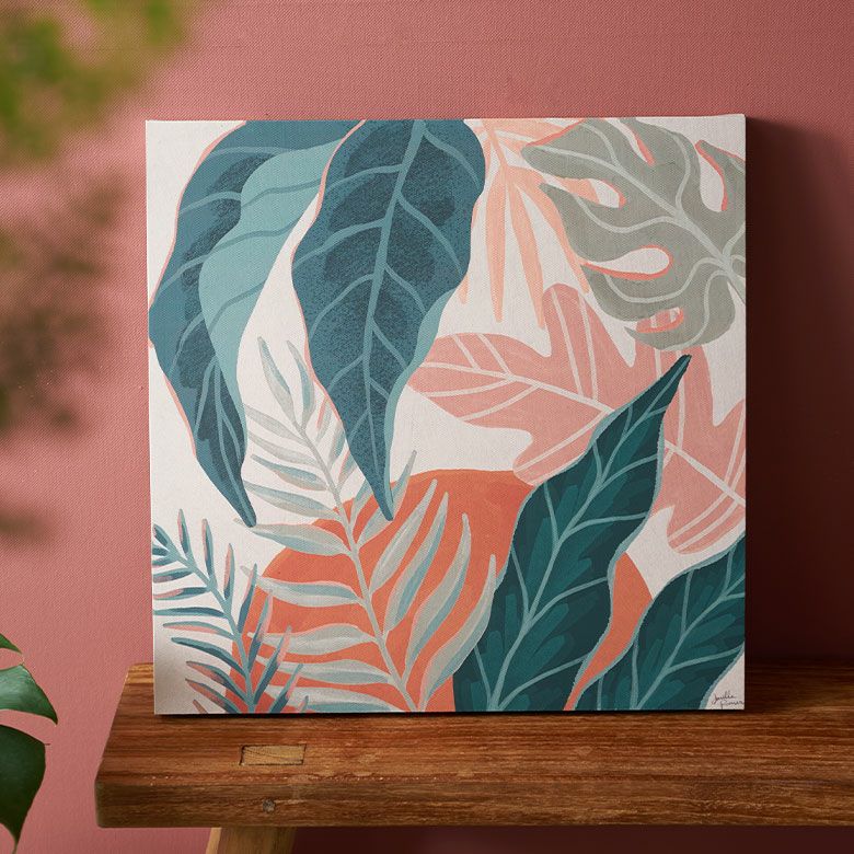 インテリアパネル ボタニカル柄ゴールド70☆インテリア雑貨 壁飾り